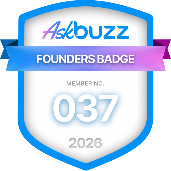 AskBuzz Founders Badge — Member No. 037
